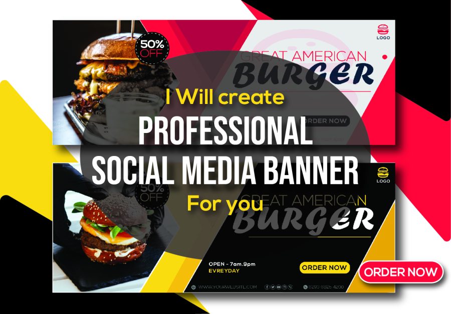 I will create professional social media banner for Facebook