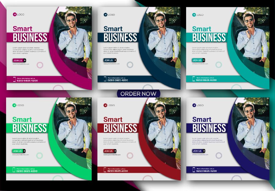 Attractive social media post & banner for business