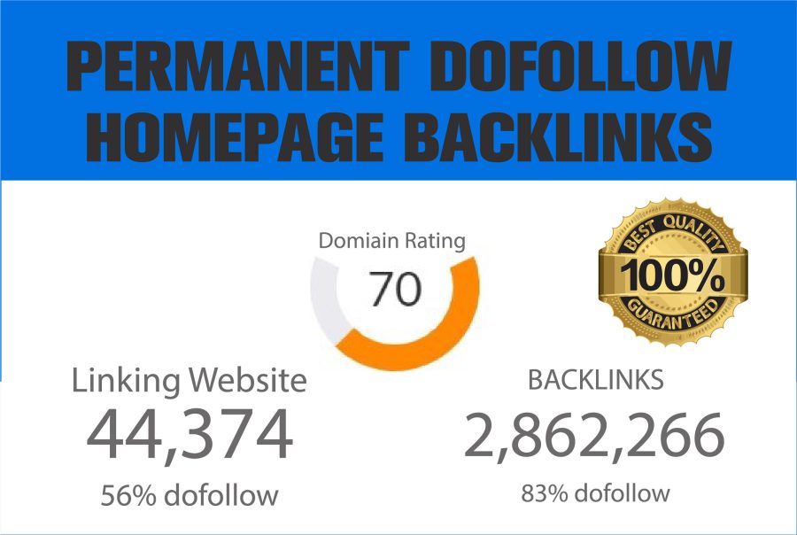 Create 20 Backlinks DR 70 permanent dofollow backlinks for your website