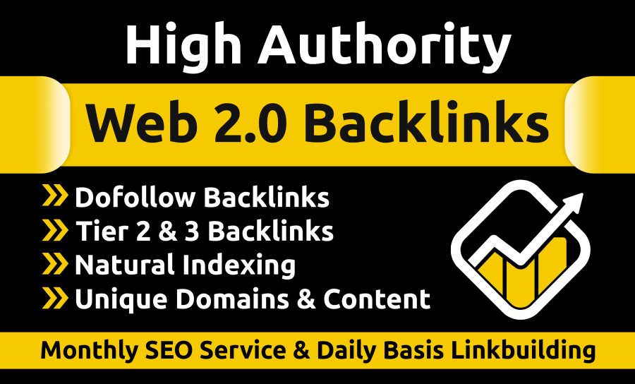 Rank with 60 Web 2.0 High Authority SEO Backlinks