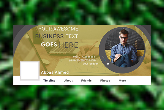 I will make professional facebook cover for you