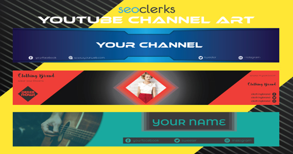 I will design creative Youtube Banner 