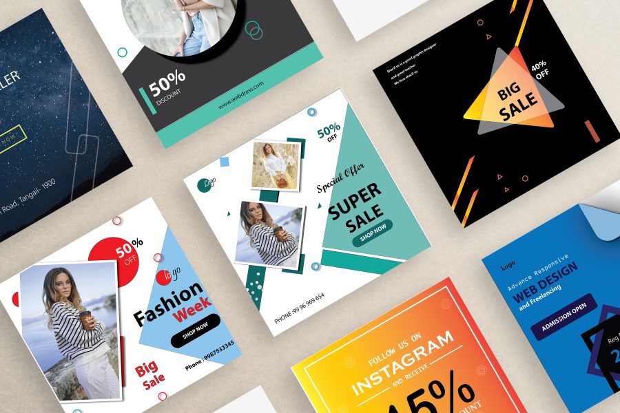 Design social media posts and thumbnails