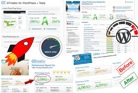 I will increase wordpress speed optimization with gtmetrix, google pagespeed score