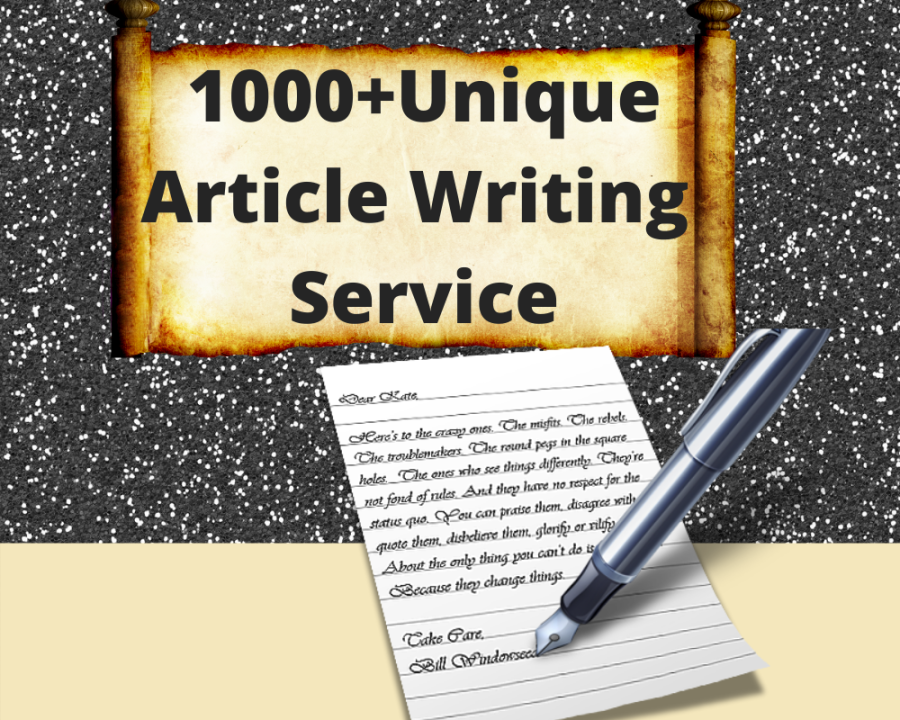 1000 words unique Article Writing / Content Writing for your website