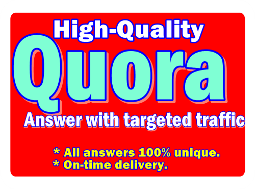 I will provide 20 Quora answer for you 