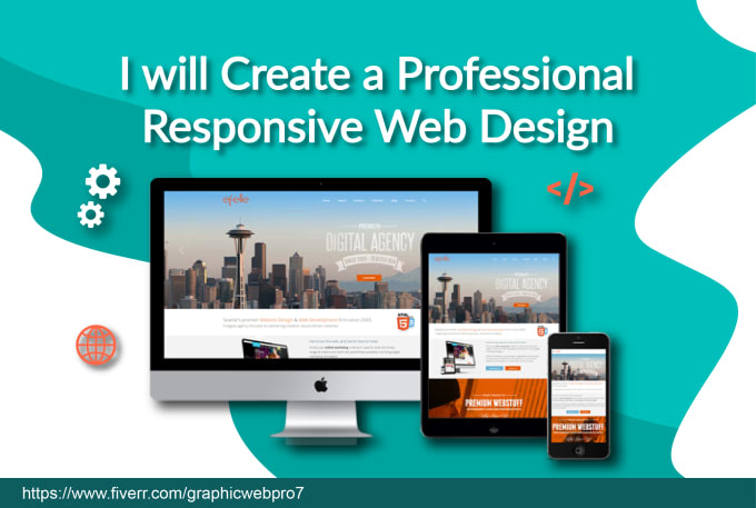 I will be your website designer and web developer