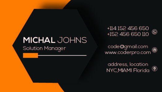 I will make creative Visiting card design for you within 24 hours.