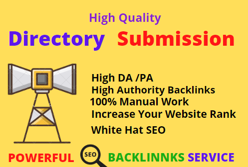  I will do 150 High-quality directory submission backlinks 