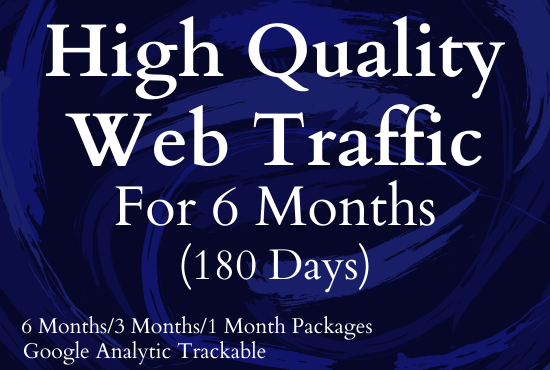 I will give unlimited and genuine real website traffic for 6 months