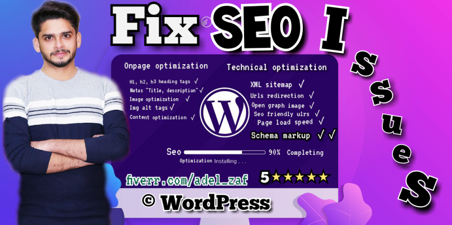 I will fix your website issues and optimize your website