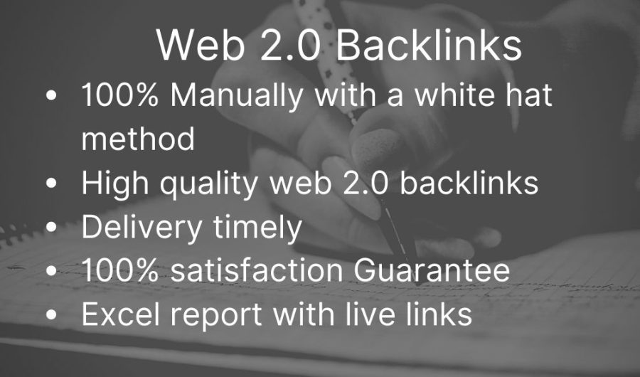 I will do 60 high authority white hat web 2 0 backlinks
