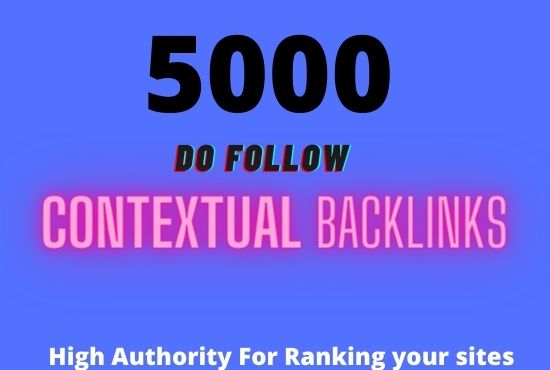 I will create 5000 contextual seo backlinks