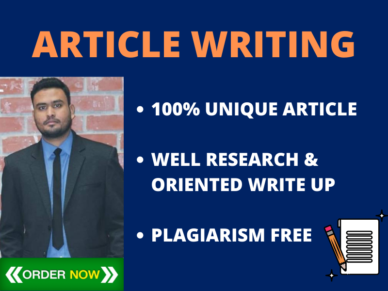 I Will Write 500 Words SEO optimize Unique Article 