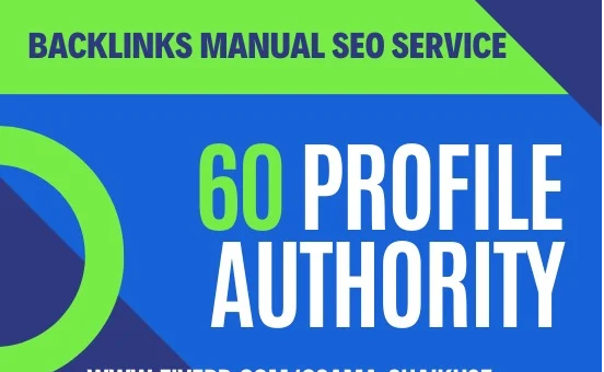 I will do high 60 profile authority backlinks manual SEO service