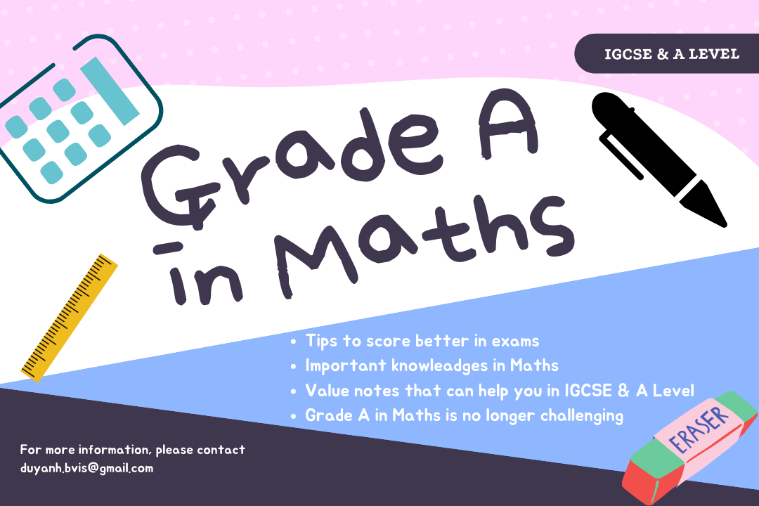 Notes for Maths or business or Chemistry exams ( IGCSE / As Level)