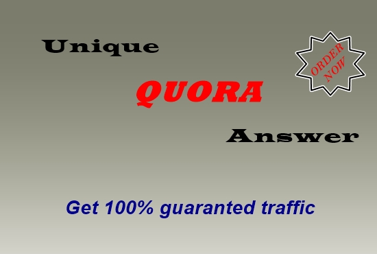 10 Quora answer for guaranteed targeted traffic