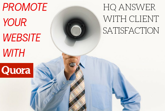 Promote your website by creating 10 HQ Quora Answer with targeting traffic