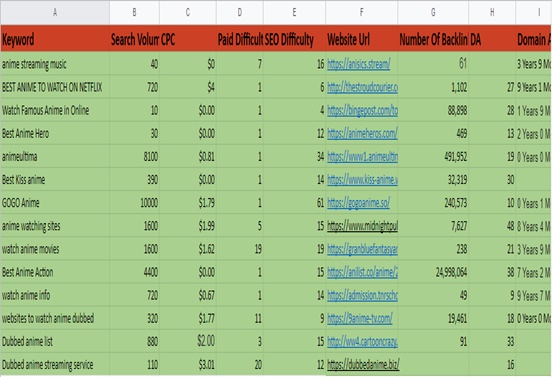 High traffic SEO keyword research and competitor analysis on any niche