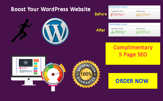 I will do WordPress website speed optimization, increase page speed Superfast