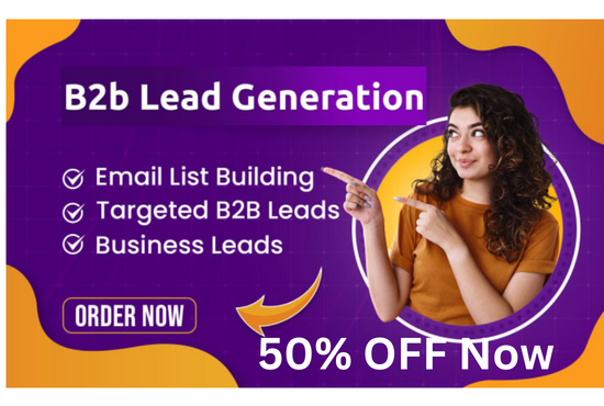 I will do 500 b2b lead generation, linkedin leads, business leads and email list building