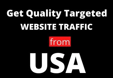I will send 30 days unlimited USA web traffic, real organic web visitor