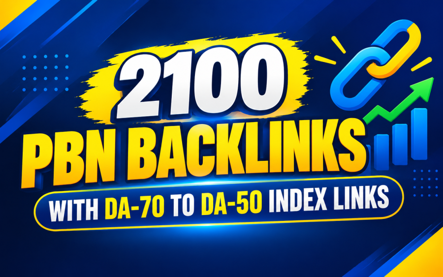 2100 Premium PBN Backlinks DA 50+ High Authority Index Links