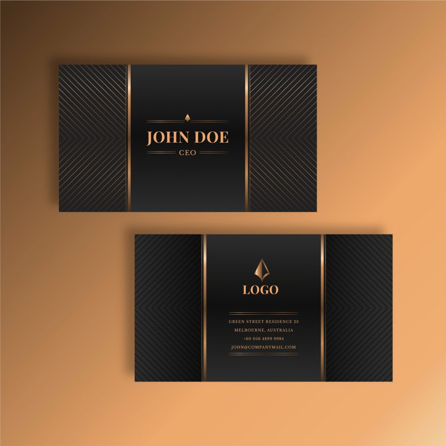 I will create modern luxury business card and redesign