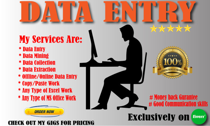 I will data entry, copy paste and excel data entry & Student Data entry
