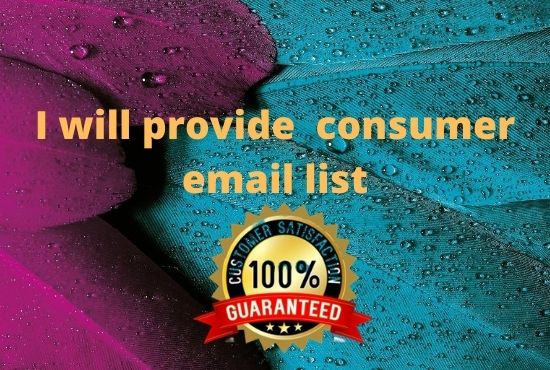 I will provide you active consumer email list for USA