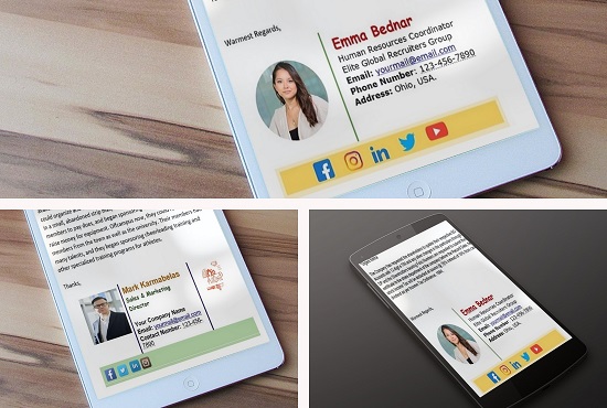 I will Design Professional Clickable Email Signature