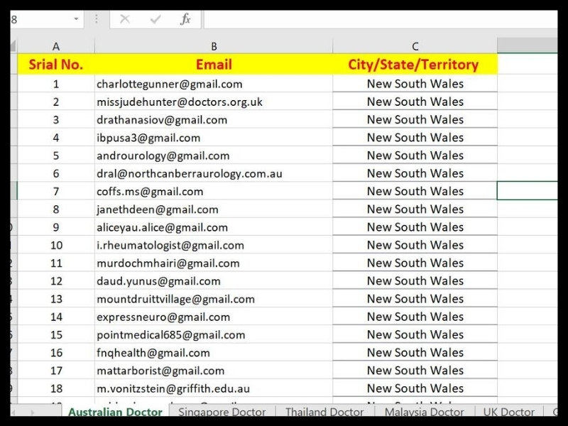 I will provide 1000 Targeted Valid Email List for Marketing 