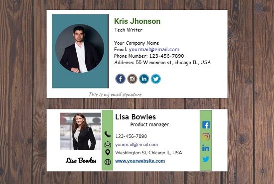I will Design Professional Clickable Email Signature