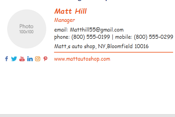 I will design a clickable HTML email signatures