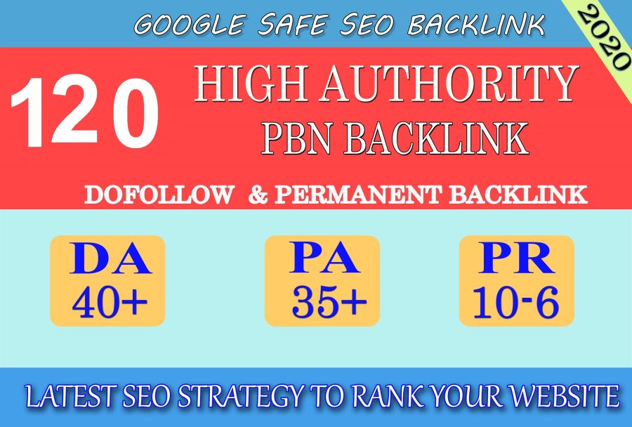 I will provide DA40+ PA30+ PR6+ 120 Web2.0 High Quality Backlink and 100% Dofollow and Permanent 