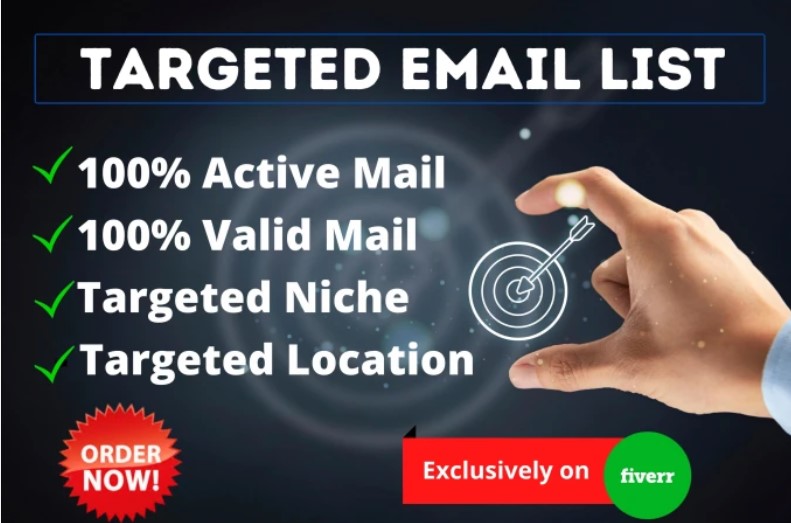 1K Email List for Niche Base Marketing 