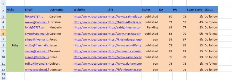 I will create blog comments or backlinks on related website 