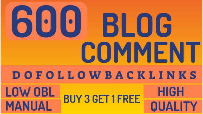 I will make 600 blog comment backlinks domain