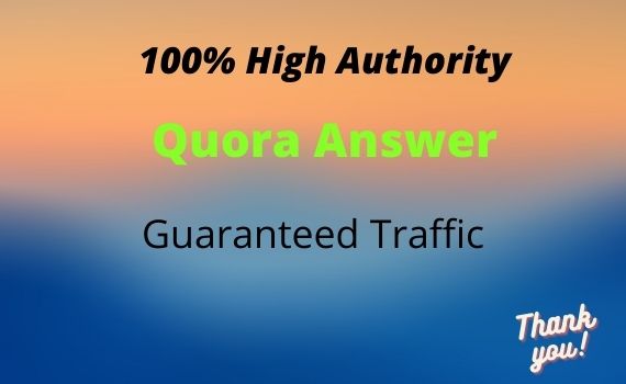 Promote your website 10 With High Quality Quora answer .