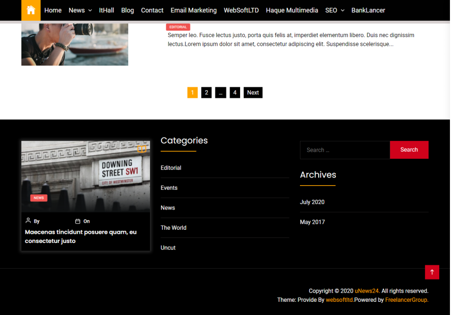 Online News Portal - WP Website - Android Mobile app - With Free Web hosting