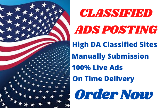 I Will Post Your Ads on 50 Top Classified Ads Sites 