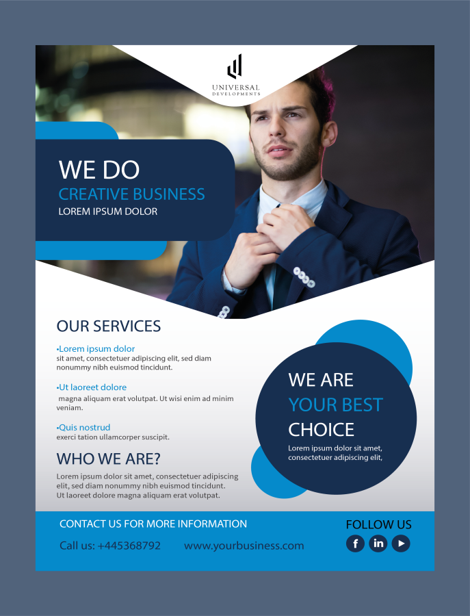 I will do corporate flyer design