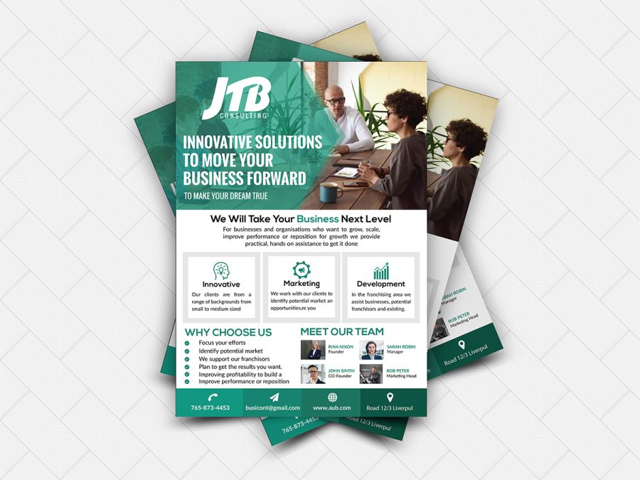 I will do Professional and Unique flyer design within 12 hours