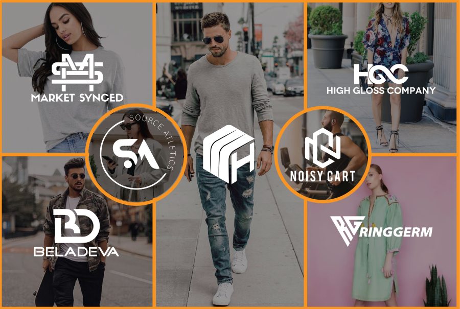 i will design fashion, streetwear, clothing initial letters or monogram logo