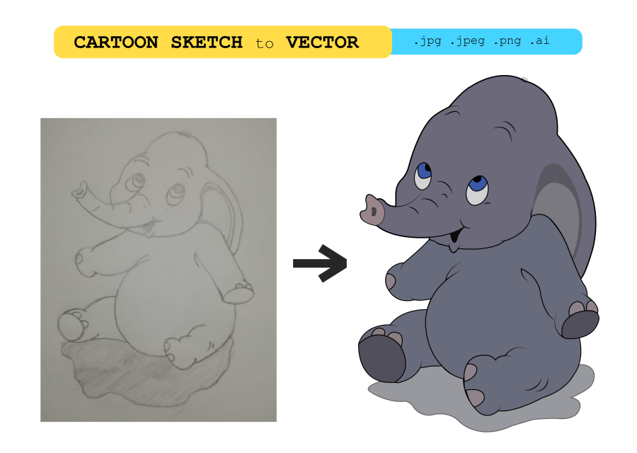 I will do sketch, logo idea to vector conversion professionally