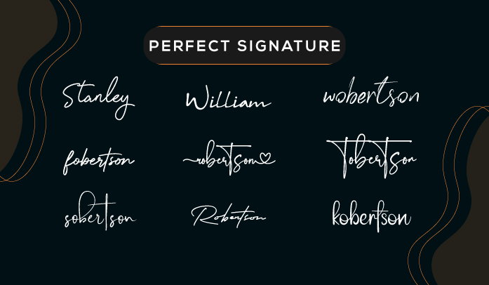 design an elegant feminine signature logo