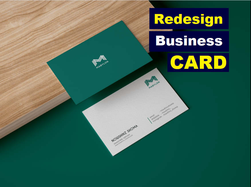 I will create Redesign your Business Card design 