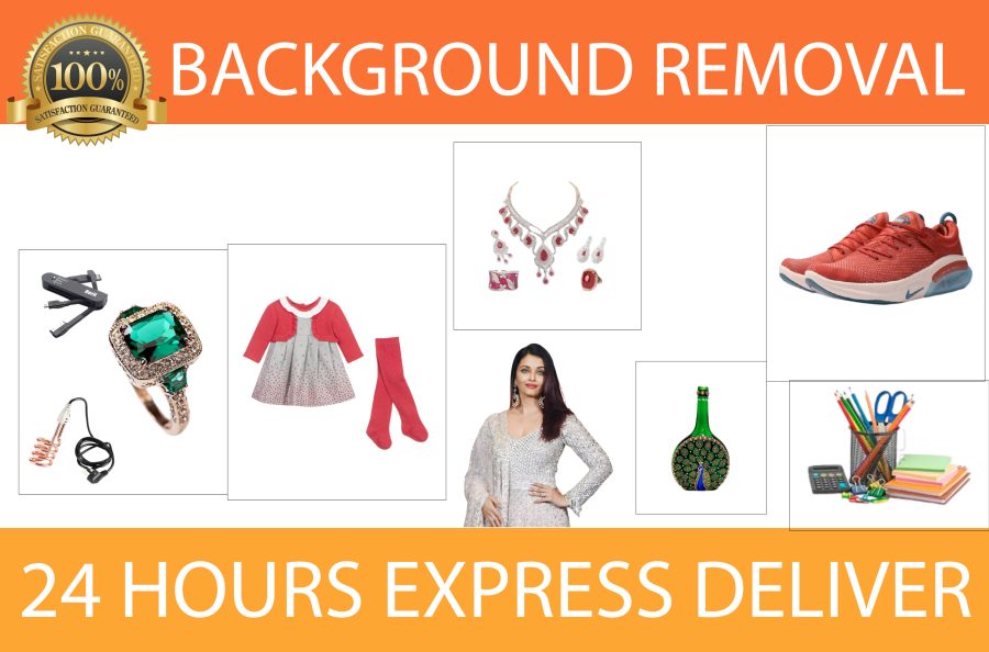 I will remove background, crop image and photoshop editing 2 images in 12 hours