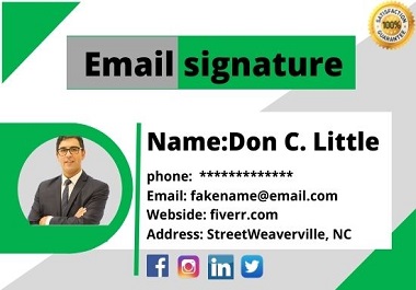  I will create beautiful clickable HTML email signature for outlook,gmail etc
