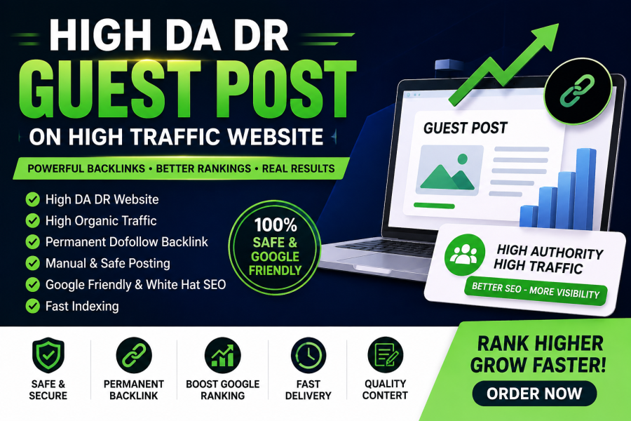 I Will Publish 5 High DA DR Guest Post on a High Organic Traffic Website for Powerful SEO Backlinks